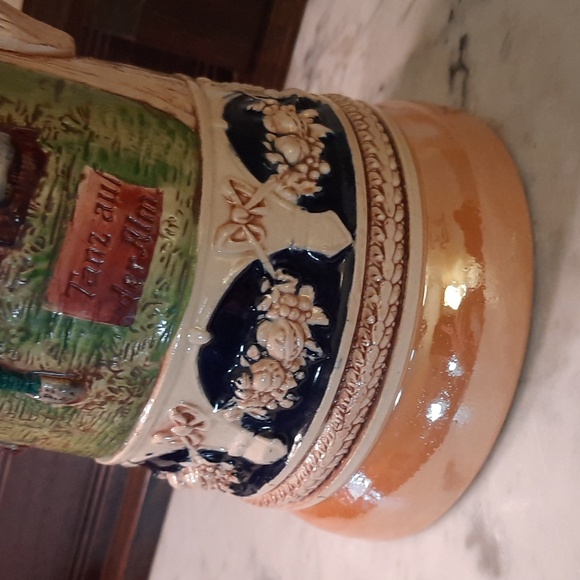 VTG 16.5 inch Gerz Beer Stein with Lid - Picture 5 of 7